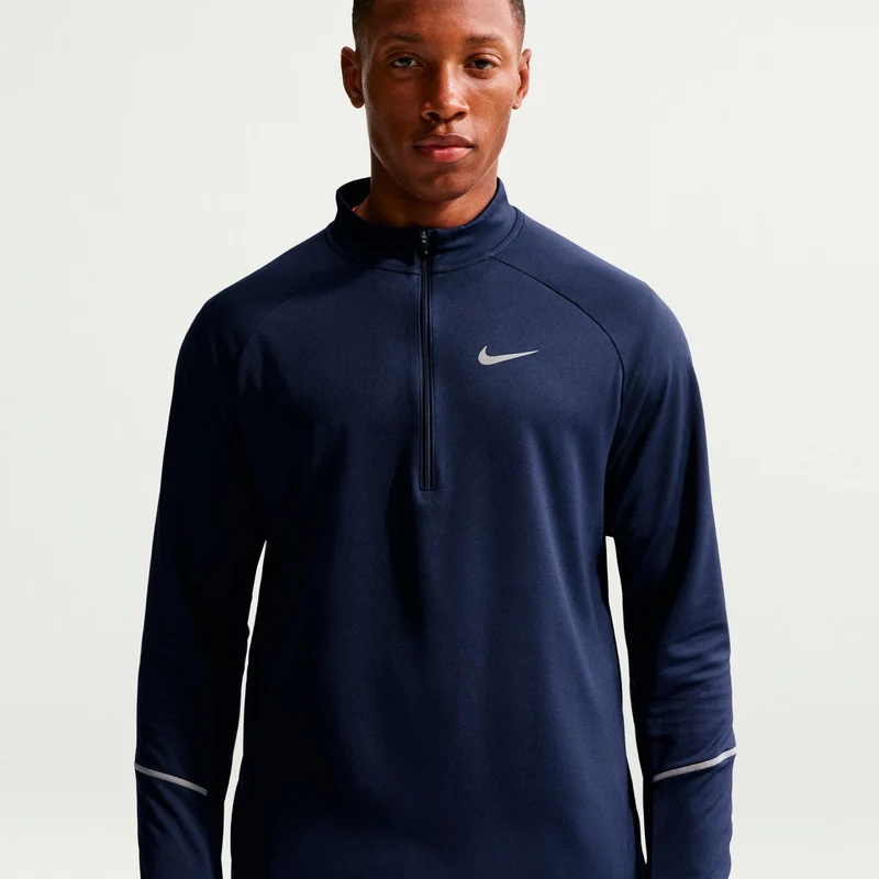 Miler Laufshirt Herren - dunkelblau, silber