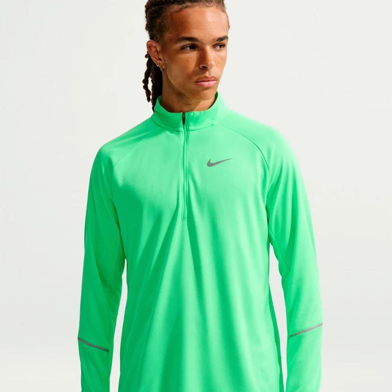 Miler Laufshirt Herren - grün, silber