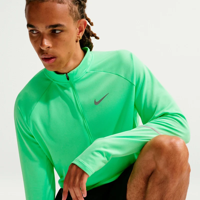 Miler Laufshirt Herren - grün, silber
