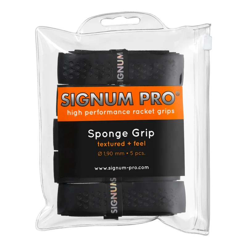 Sponge Grip 5er Pack-Schwarz