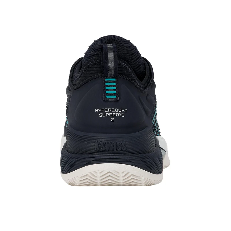 Hypercourt Supreme 2 Sandplatzschuh Herren - schwarz, türkis