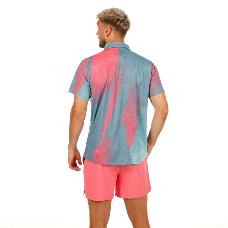 Freeze Out Polo Herren - grau, pink