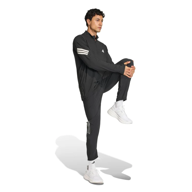 adi365 Zip Laufshirt Herren-schwarz