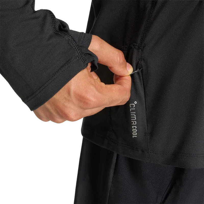 adi365 Zip Laufshirt Herren-schwarz