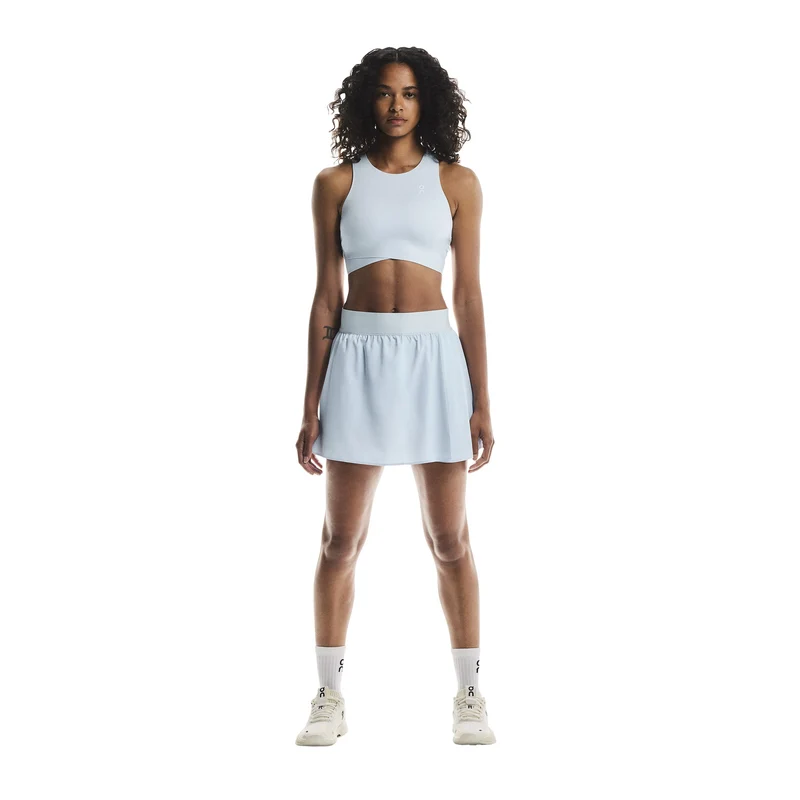 Court Crop Tank-Top Damen-Blaugrau