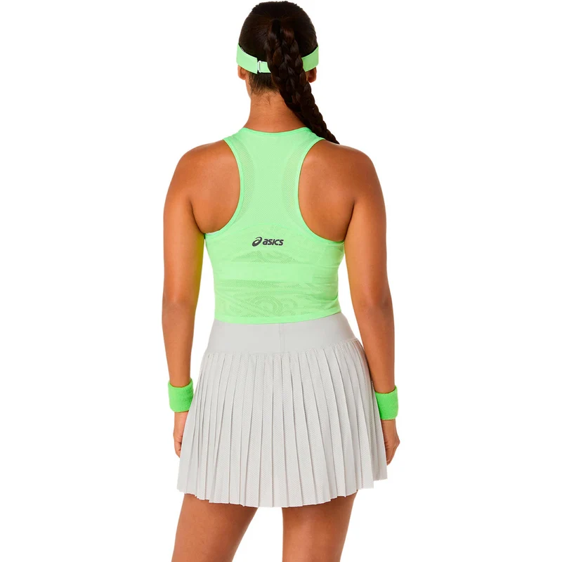 Match Jacquard Crop Tank-Top Damen-limette