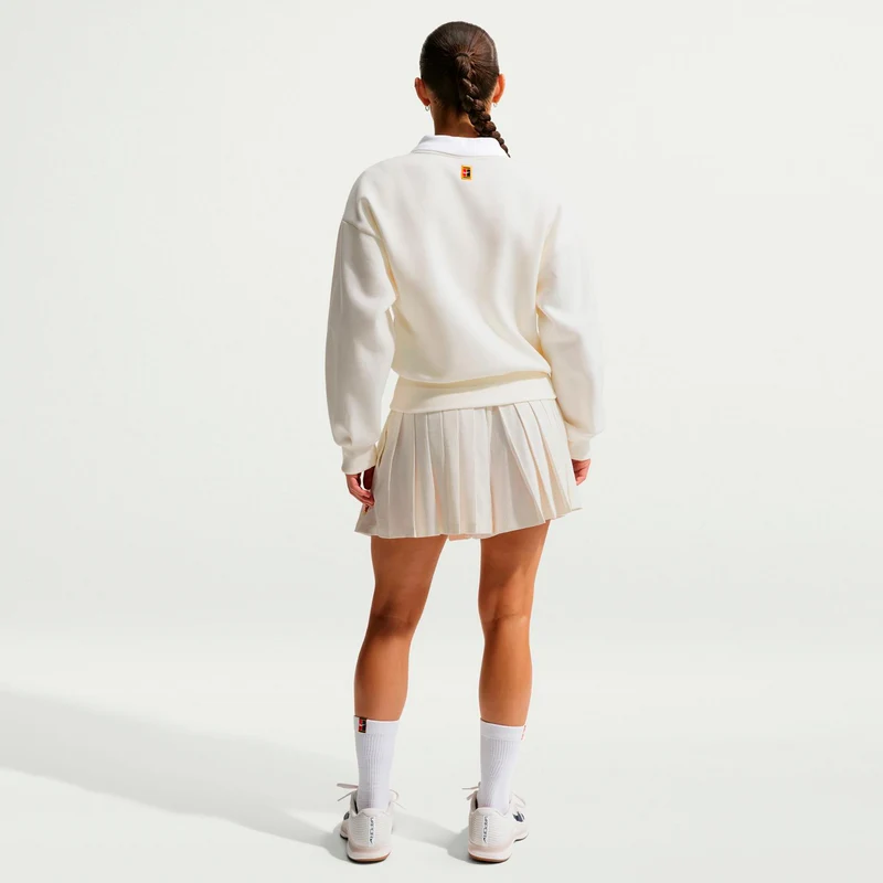 Court Dri-Fit High Rise Shorts Damen-creme