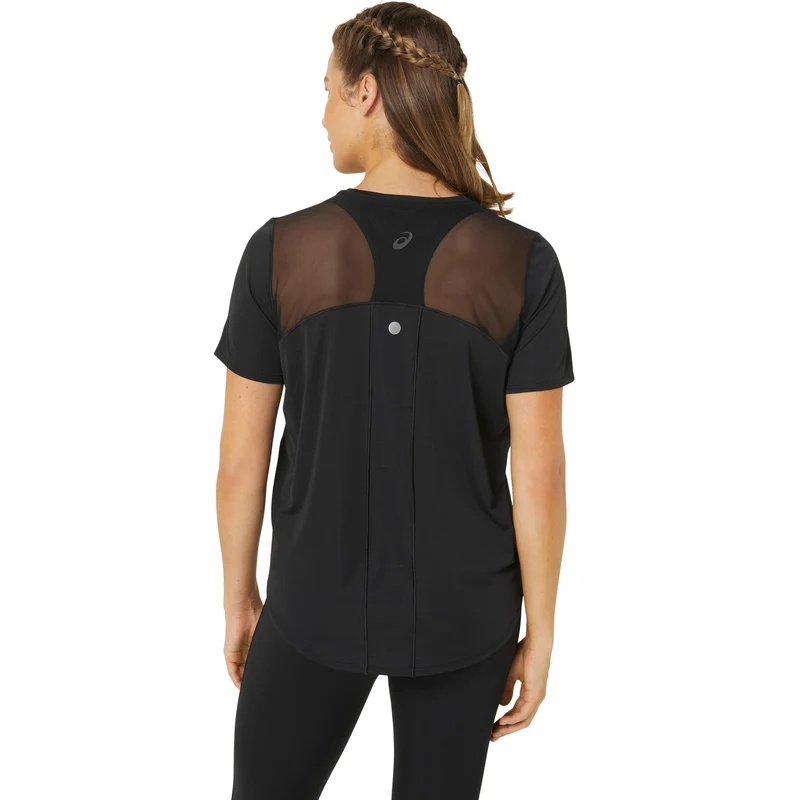 Road Laufshirt Damen-Schwarz