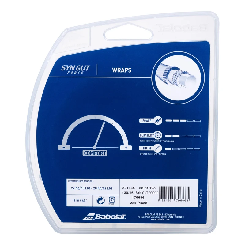 Synthetic Gut Force Saitenset 12m-Nude