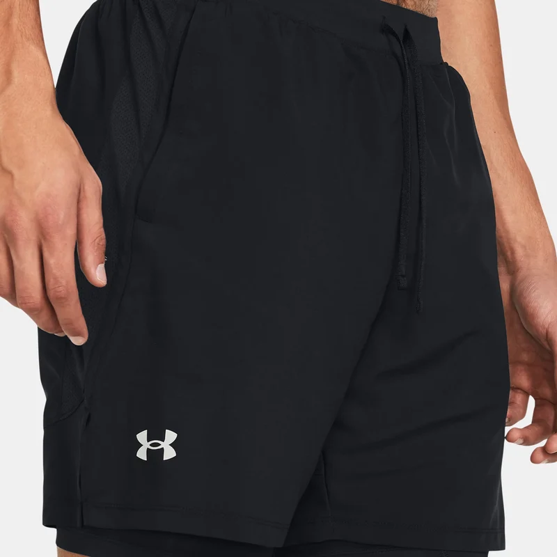 Launch 5 Inch 2-in-1 Laufshorts Herren - schwarz