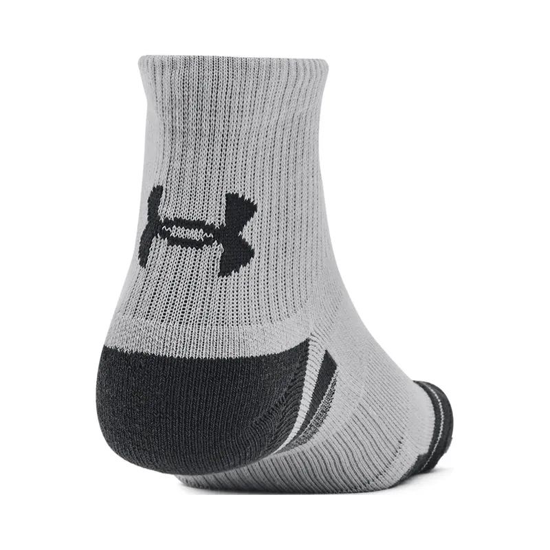 Performance Tech Quarter Tennissocken 3er Pack-Grau,Mehrfarbig