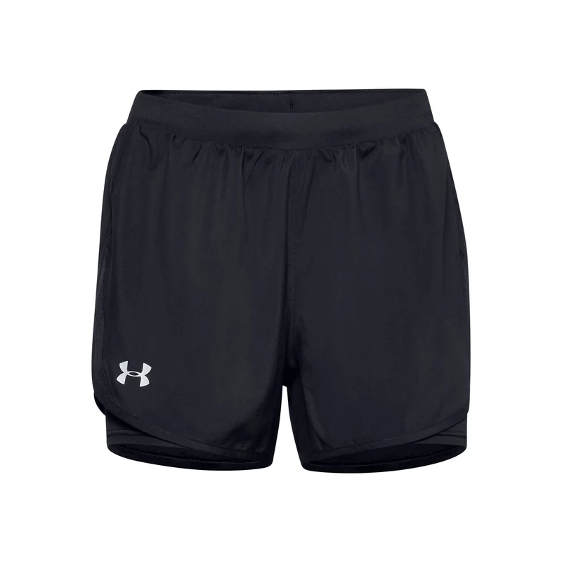 Fly By 2.0 2in1 Shorts Damen-Schwarz,Silber