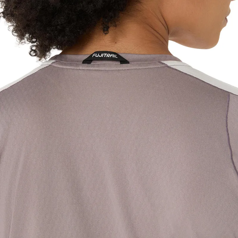 Fujitrail Elite Laufshirt Damen-grau, beige
