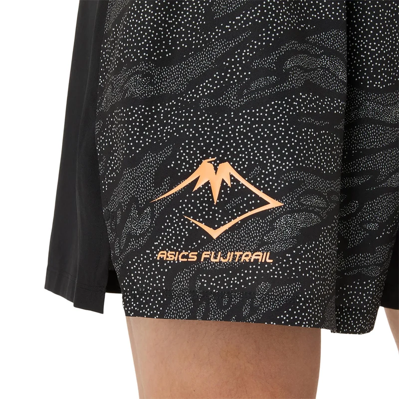 Fujitrail AOP 5in Laufshorts Herren-Schwarz