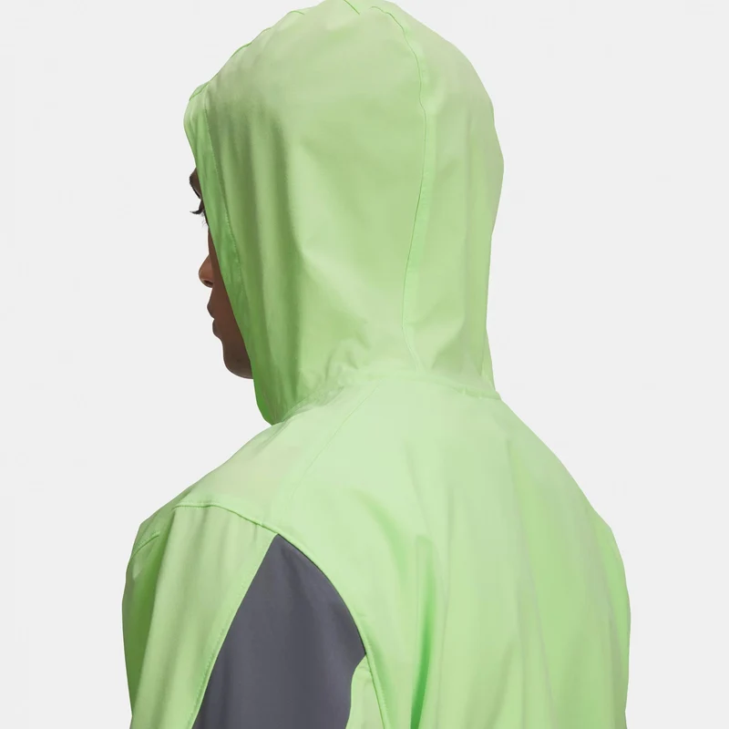 Velociti Storm Hooded Laufjacke Herren-neongrün, dunkelgrau
