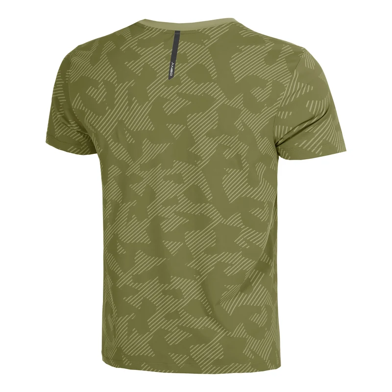 Feel the Vybe AOP Laufshirt Herren-oliv