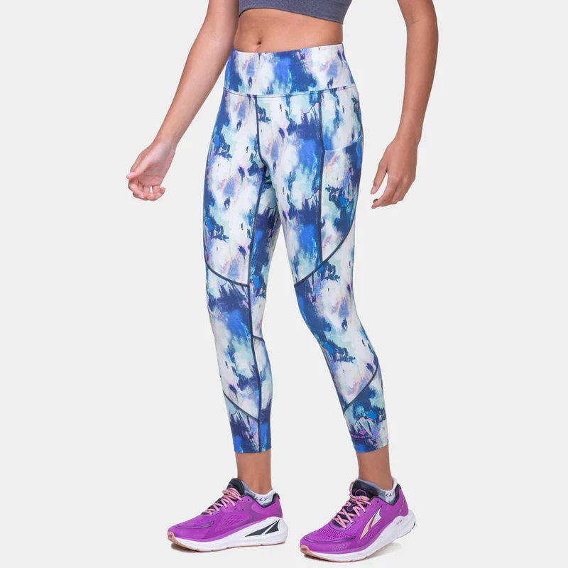 Tech Crop Lauftight Damen-Mehrfarbig