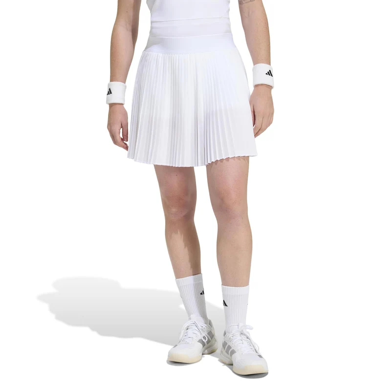 Club Pleated Long Rock Damen-weiß