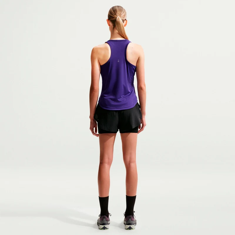 Flow 2in1 Laufshorts Damen - schwarz, schwarz