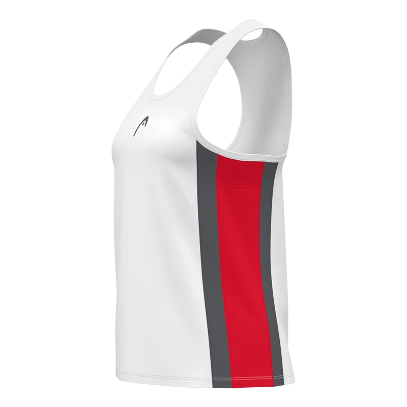 Club 25 Tech Tank-Top Damen-Weiß,Rot