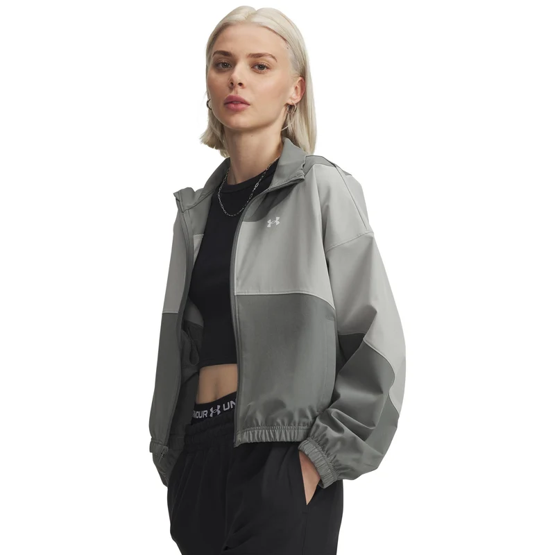 Rival Woven Trainingsjacke Damen-grün, weiß