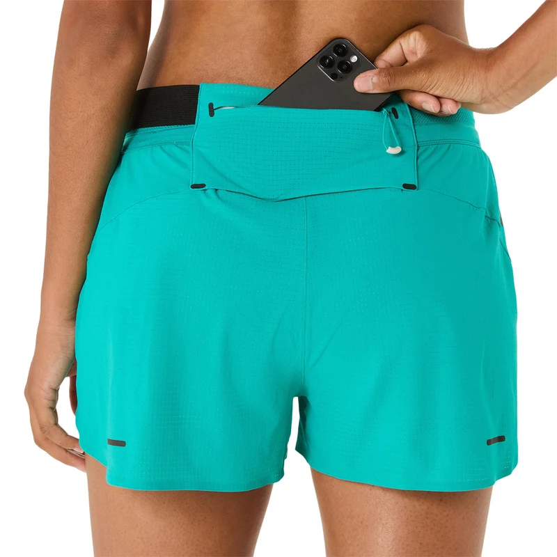 Metarun Split Laufshorts Damen-Türkis