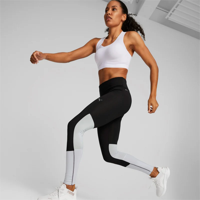 Run Favorite Regular Rise Long Tight Damen-Schwarz,Flieder