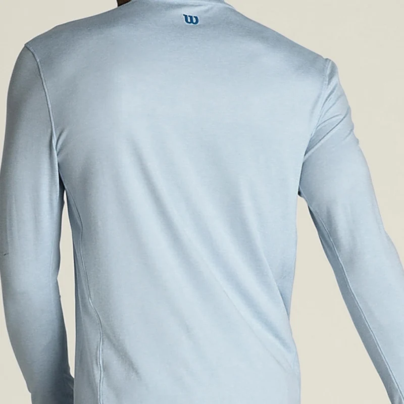 Everyday Performance Half-Zip Longsleeve Herren-blaugrau