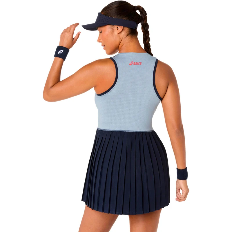 Match Pleat Kleid Damen-dunkelblau
