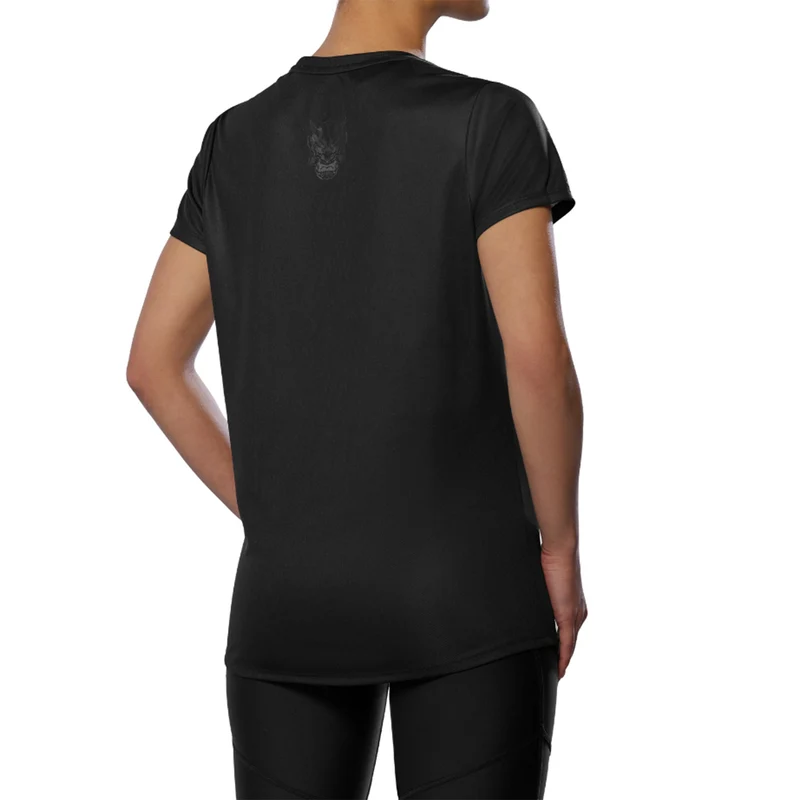 Core Graphic Laufshirt Damen-Schwarz