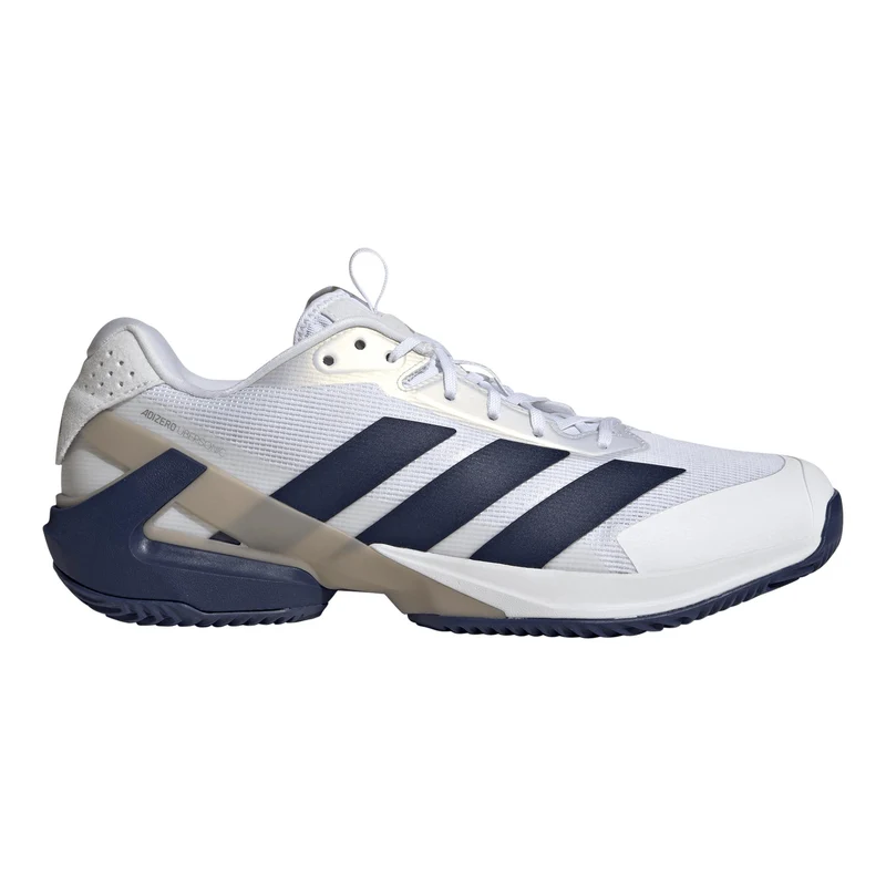adizero Ubersonic 5 Sandplatzschuh Herren - weiß, dunkelblau