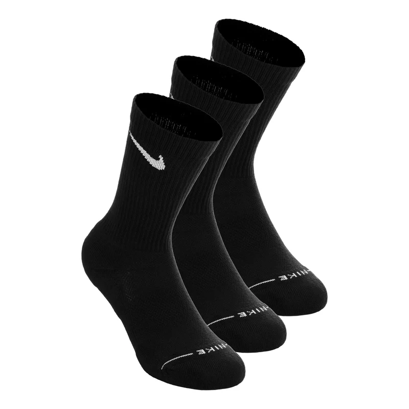 Crew Tennissocken 3er Pack Unisex - schwarz
