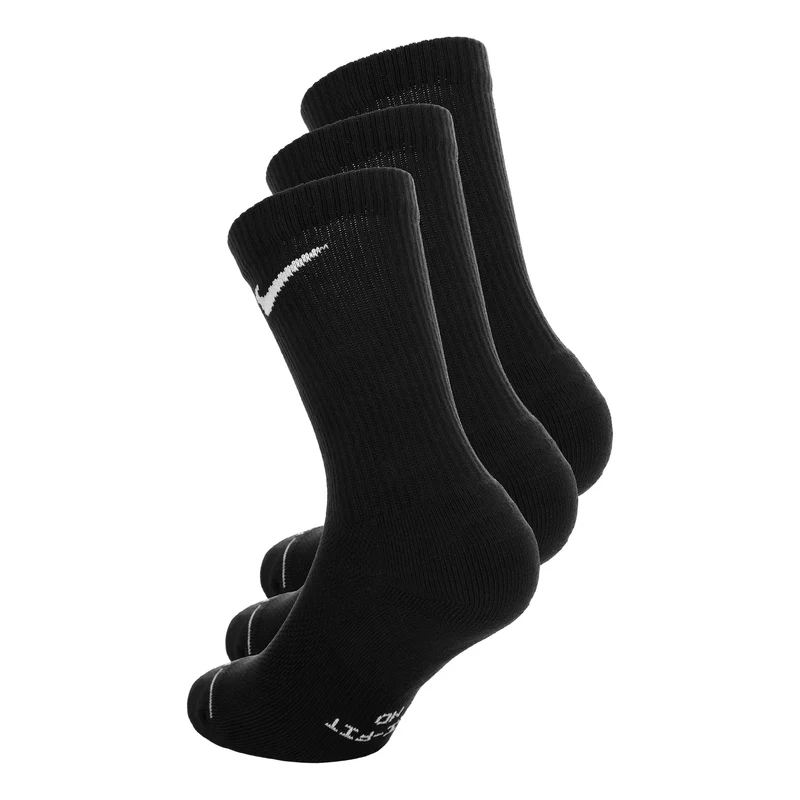 Crew Tennissocken 3er Pack Unisex - schwarz