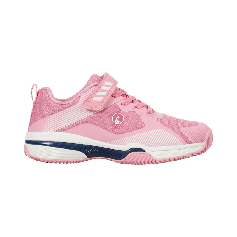 Match Velcro Clay Sandplatzschuh Kinder-pink, weiß