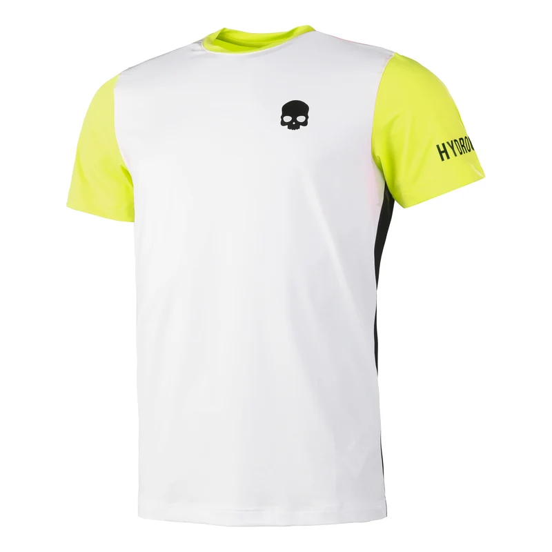 Tech Team T-Shirt Herren-Weiß,Gelb