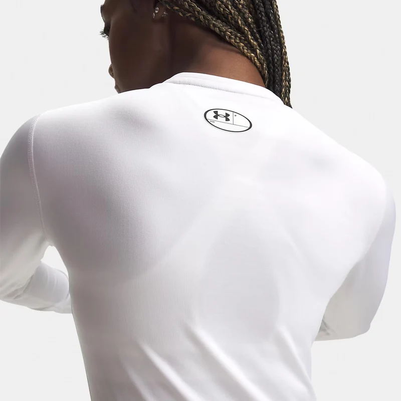 ColdGear Crew Longsleeve Damen - weiß, hellgrau