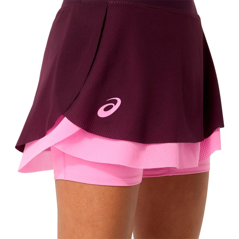Match Mesh Rock Damen - weinrot, pink