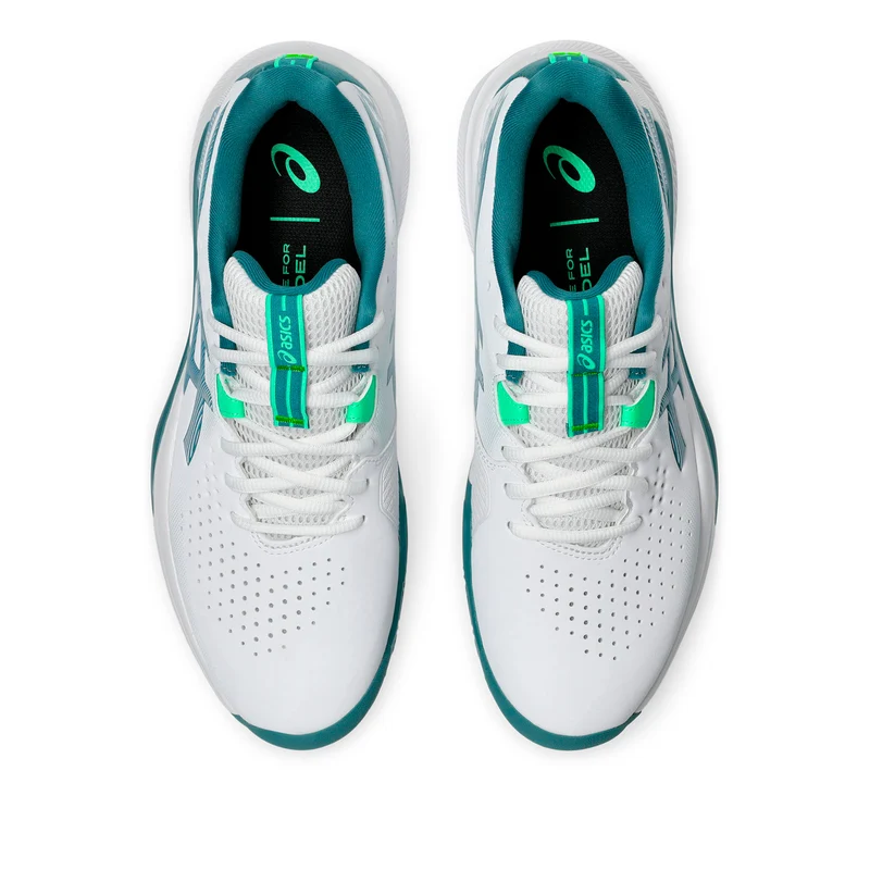 Gel-Challenger 15 Padelschuh Herren - weiß, petrol