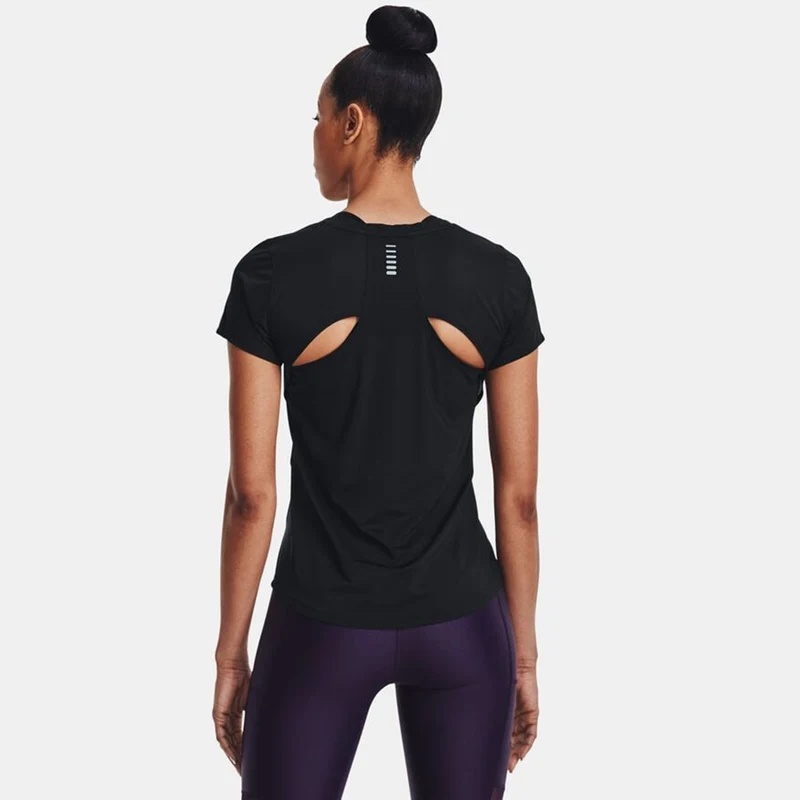 Streaker Jacquard T-Shirt Damen-Schwarz