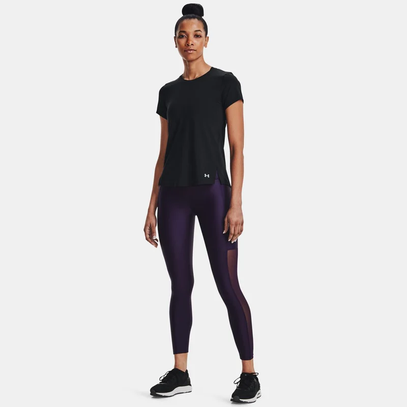 Streaker Jacquard T-Shirt Damen-Schwarz