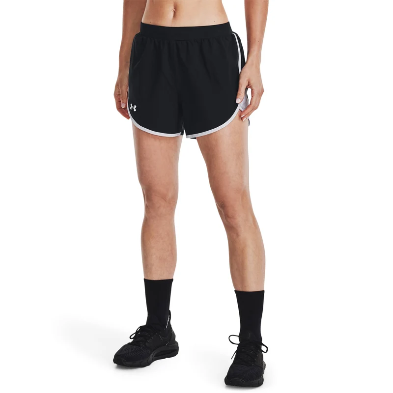 Fly By Elite 5in Shorts Damen-Schwarz,Weiß