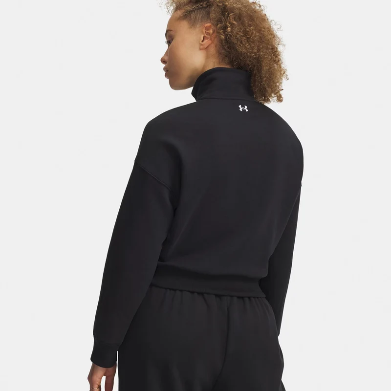 Rival Fleece Script Halfzip Sweatshirt Damen - schwarz, weiß