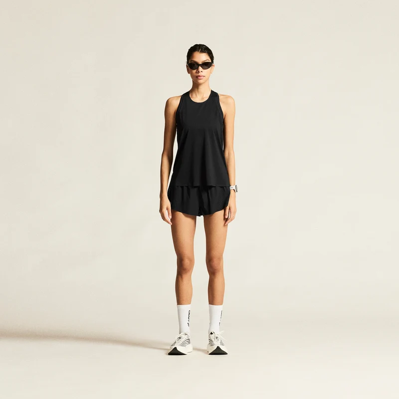 Race Day Laufshirt Damen - schwarz