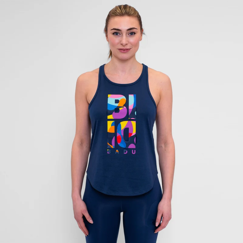 Twiggy Chill Tank-Top Damen-Dunkelblau,Mehrfarbig