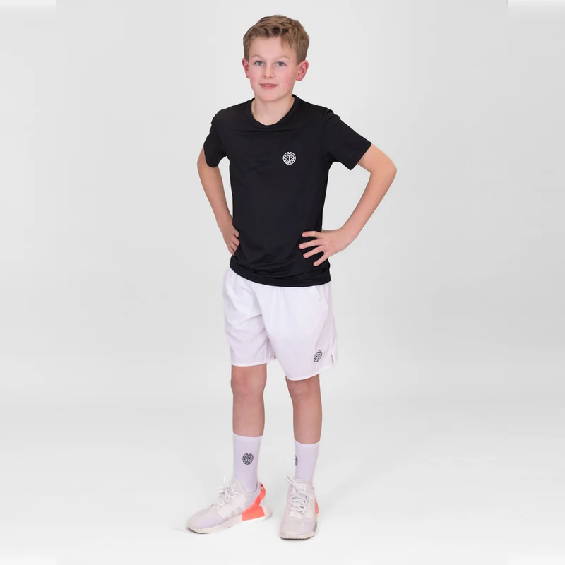 Crew T-Shirt Jungen-Schwarz