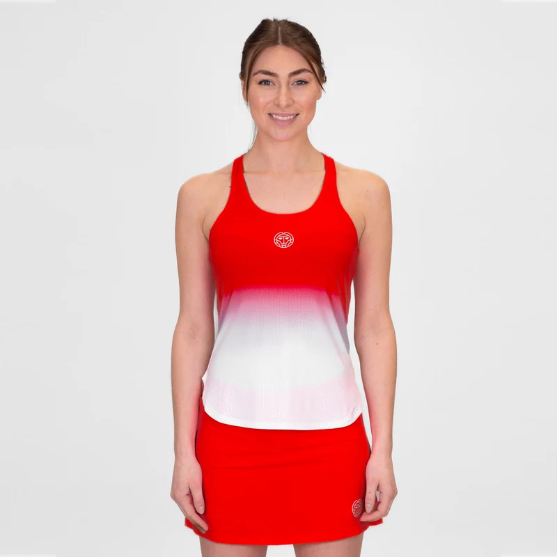 Crew Gradiant Tank-Top Damen-Rot,Weiß