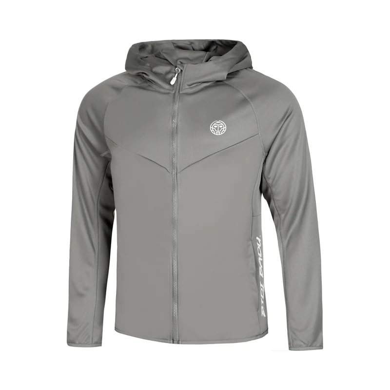 Crew Hood Trainingsjacke Jungen-Grau