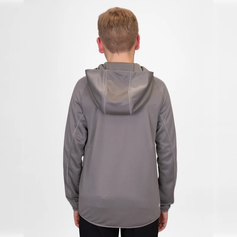 Crew Hood Trainingsjacke Jungen-Grau