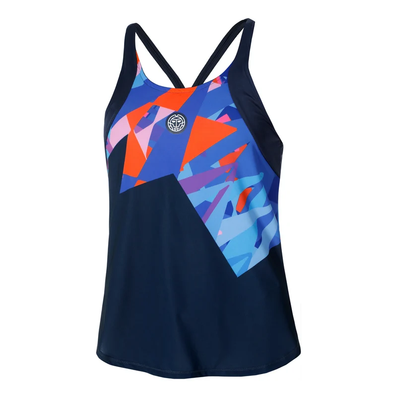 Spike Tank-Top Damen-Dunkelblau,Mehrfarbig