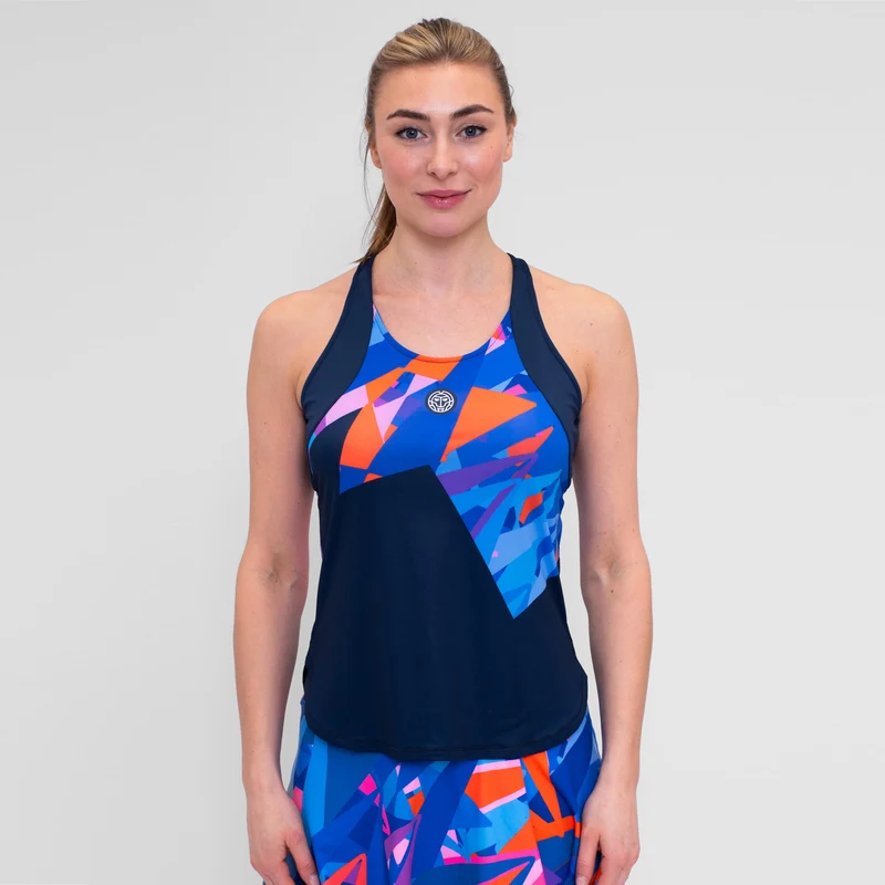 Spike Tank-Top Damen-Dunkelblau,Mehrfarbig